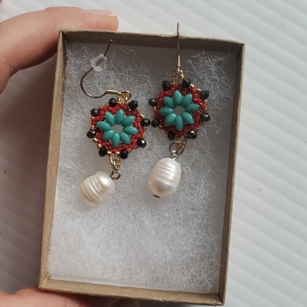 New earrings One of a kind handmade jewelry - Picture 4 of 5